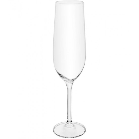 Jogo 6 Tacas 270ml Para Champanhe Crex Cristal Ecológico